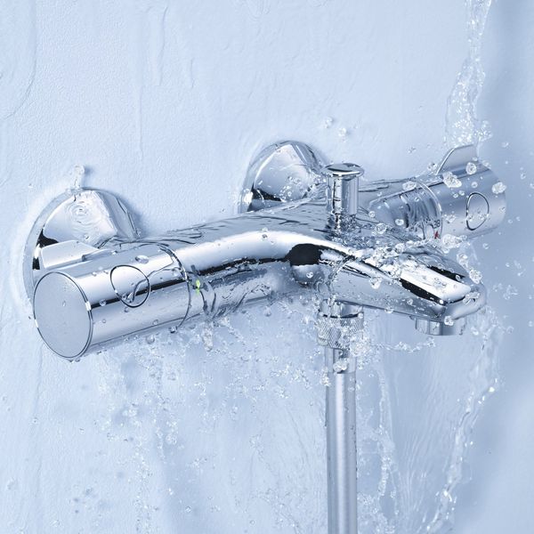 Смеситель для ванны Grohe Grohtherm 800 34567000 с душевым гарнитуром 27853001 (34567001) CV032204 фото