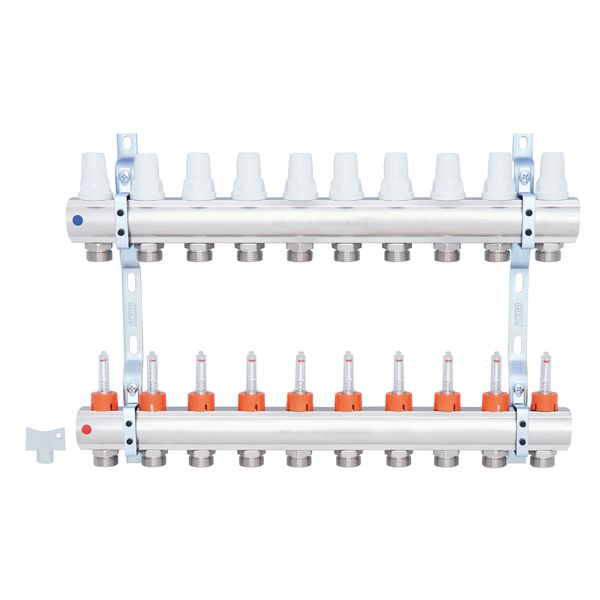Колектор Icma 1" 10 виходів, з витратомірами №K013 SD00005248 фото