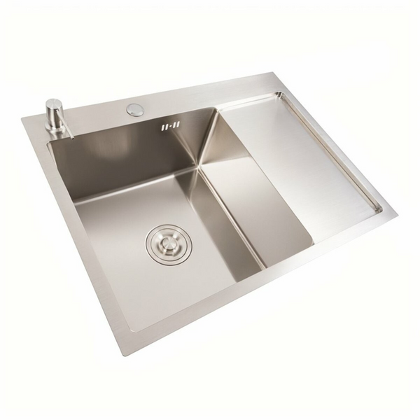 Комплект кухонної мийки Platinum Handmade CM 65*50 L 3.0 / 1.0 pl23349 фото