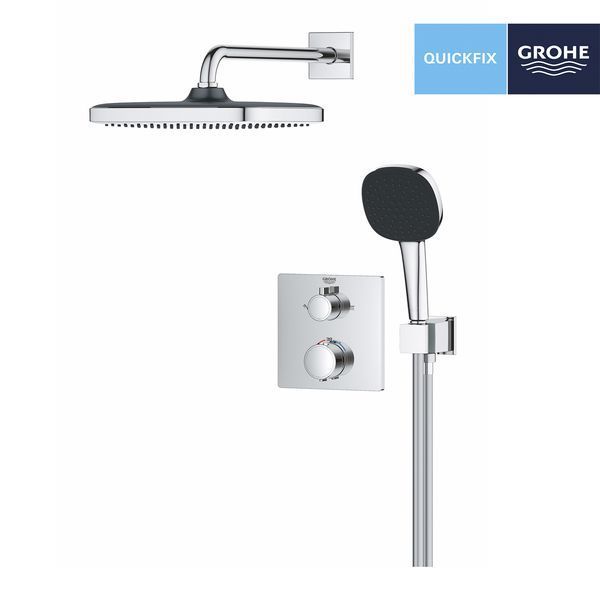 Душевая система скрытого монтажа термостатическая Grohe QuickFix Precision Grohtherm Cube 34882000 CV033298 фото