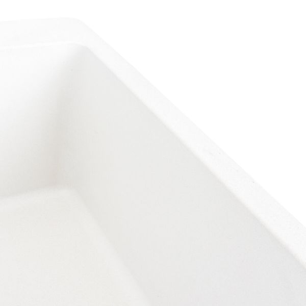 Гранітна мийка для кухні Platinum 7850 Bogema матова (білосніжна) 38715 фото