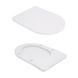 Унітаз підлоговий Qtap Robin New Ultra Quiet безобідковий з сидінням Soft-close WHITE QT13226083AW SD00052565 фото 4