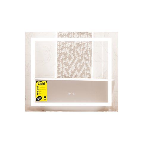 Дзеркало Lidz Kubis (KU1) 700х600 з LED-підсвічуванням Touch, з антизапотіванням, з димером, рег. яскравості LDKU60070049285 SD00055409 фото