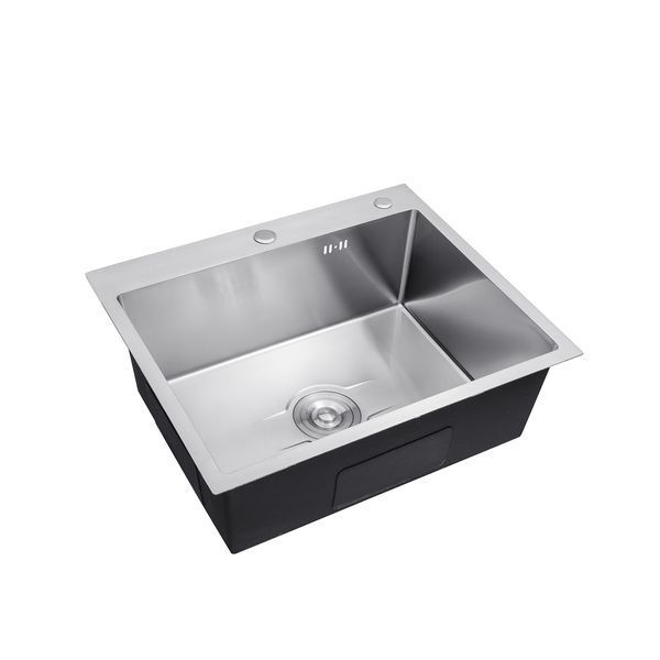 Комплект кухонної мийки Kroner KRP Derby - 6050HM Brush Klassisch - ESG035 STT272411 фото