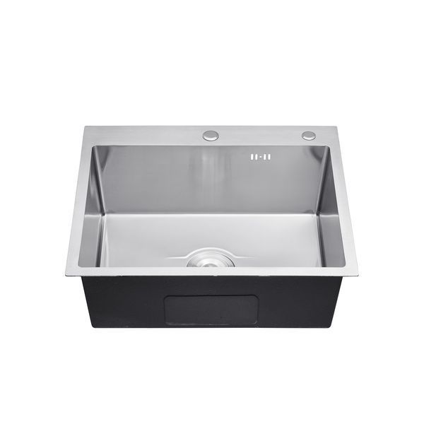 Комплект кухонної мийки Kroner KRP Derby - 6050HM Brush Klassisch - ESG035 STT272411 фото