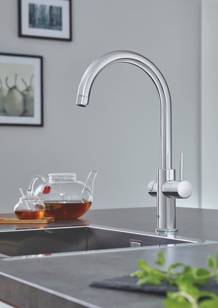 Стартовий комплект Grohe Red DUO з бойлером розміру L і змішувачем, вилив С, хром (30079001) 30079001 фото