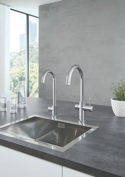 Стартовий комплект Grohe Red DUO з бойлером розміру L і змішувачем, вилив С, хром (30079001) 30079001 фото