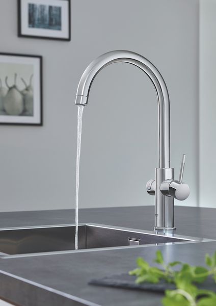 Стартовий комплект Grohe Red DUO з бойлером розміру L і змішувачем, вилив С, хром (30079001) 30079001 фото