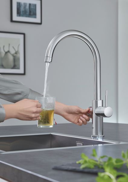 Стартовий комплект Grohe Red DUO з бойлером розміру L і змішувачем, вилив С, хром (30079001) 30079001 фото