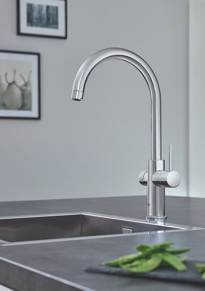 Стартовий комплект Grohe Red DUO з бойлером розміру L і змішувачем, вилив С, хром (30079001) 30079001 фото