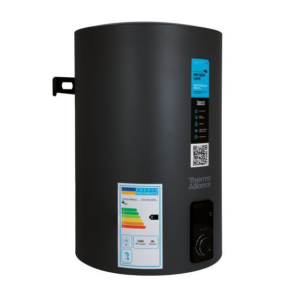 Водонагрівач електричний Thermo Alliance 80 л Black, вертикальний, сухий ТЕН 2,0 кВт D80V20J3(D)KВ SD00054755 фото