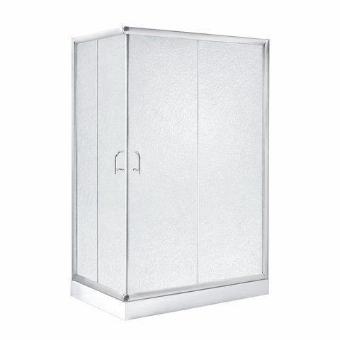 Душова кабіна Lidz Wawel SC100x80.SAT.LOW.FR, скло Frost 5 мм + Lidz Душовий піддон KAPIELKA ST100x80х14 SD00051439 фото