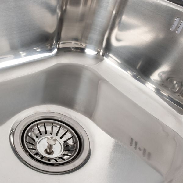 Кухонна мийка з нержавіючої сталі Platinum ПОЛІРОВКА 7642 (0,8/180 мм) 11654 фото