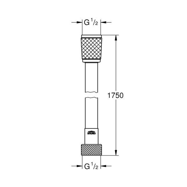 Шланг для душа Grohe VitalioFlex Trend 1750 мм 28742002 CV032478 фото