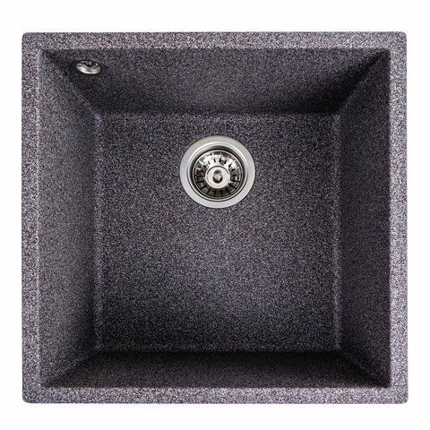 Гранитная мойка для кухни Platinum 4040 RUBA матовый микс 41643 фото