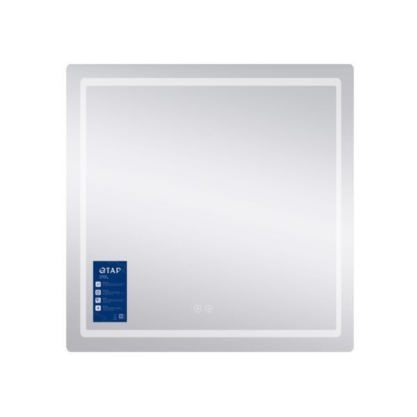 Дзеркало Qtap Mideya 800x800 з LED-підсвічуванням Touch, з антизапотіванням, димером QT2078NCF8080W SD00051750 фото