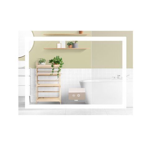 Зеркало Lidz Kubis (KU1) 900х700 с LED-подсветкой Touch, с антизапотеванием, с диммером, рег. яркости LD78LF904907048451 SD00054575 фото