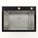 Кухонна мийка 60*45 скляна BLACK GLASS VALESO Handmade 53378 фото 1