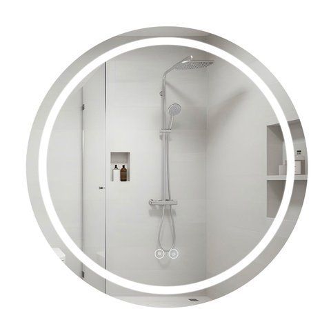 Дзеркало Qtap Mideya R800 з LED-підсвічуванням Touch, з антизапотіванням, димером QT2078NCR8080W SD00051752 фото