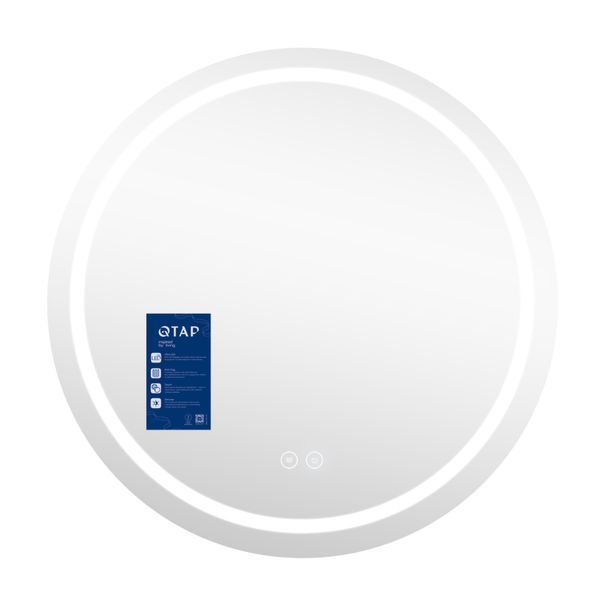 Дзеркало Qtap Mideya R800 з LED-підсвічуванням Touch, з антизапотіванням, димером QT2078NCR8080W SD00051752 фото