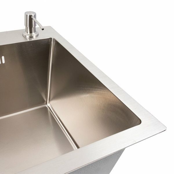 Комплект кухонної мийки Platinum Handmade D&Eacute;COR HSBB 600x500x230 pl605001 фото