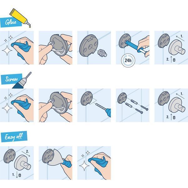 Полотенцедержатель Grohe QuickFix Start Cube 40987000 CV034608 фото