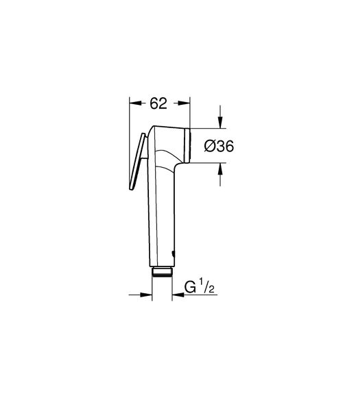 Vitalio Trigger Spray 30 Ручний душ, 1 режим струменю (26351000) 26351000 фото