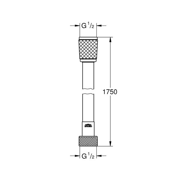 Шланг для душу Grohe Relexaflex 1750 мм 45992001 CV030558 фото