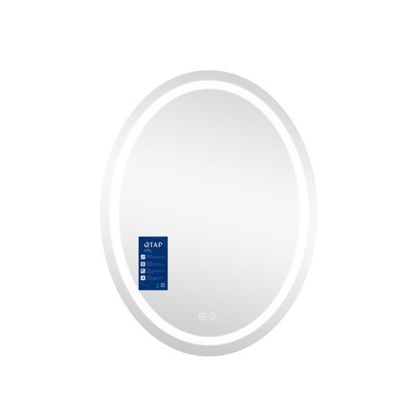 Дзеркало Qtap Mideya 500х700 з LED-підсвічуванням Touch, з антизапотіванням, димером QT2078NCR5070W SD00051753 фото