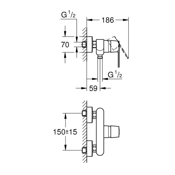 Змішувач для душу Grohe QuickFix Get 32888000 CV030575 фото