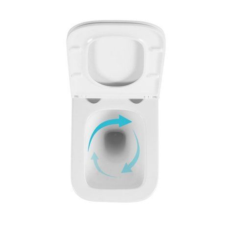Готовое решение Qtap для ванной комнаты: подвесной унитаз Gemini Ultra Quiet 485&times;340&times;350 + комплект инсталляции Nest 4 в 1 (линейная клавиша Satin) SD00056001 фото