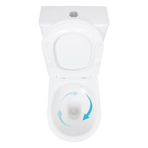 Унітаз підлоговий Qtap Evia Ultra Quiet 630&times;350&times;795 мм з сидінням Soft-close, White QTEVI27W49258 SD00055382 фото