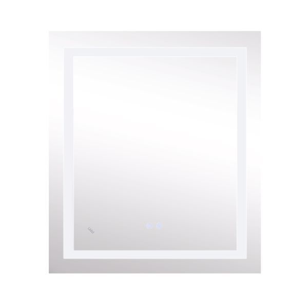 Дзеркало Lidz Kubis 700х800 з LED-підсвічуванням Touch, з антизапотіванням, з димером, рег. яскравості LD78LF9048070 SD00052333 фото
