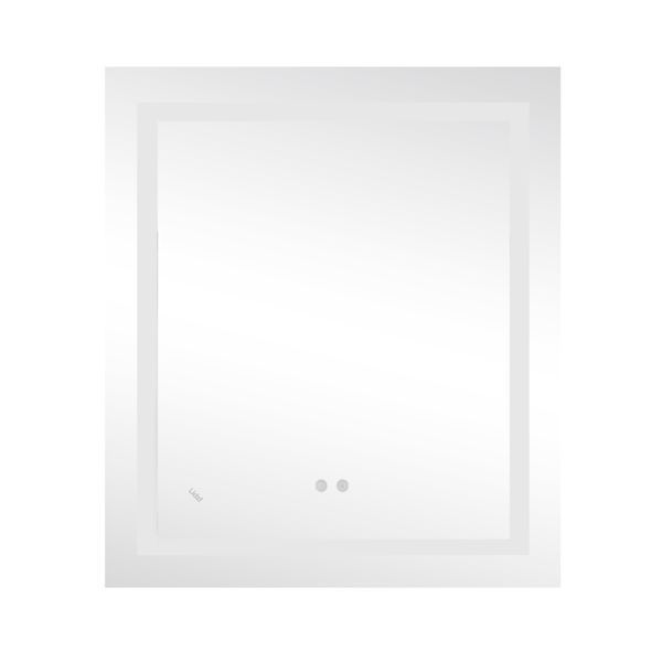 Дзеркало Lidz Kubis 700х800 з LED-підсвічуванням Touch, з антизапотіванням, з димером, рег. яскравості LD78LF9048070 SD00052333 фото