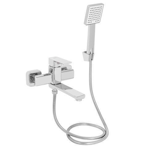 Смеситель для ванны Lidz Dozorca 0051 с поворотным изливом (c душевым гарнитуром) (k35) LDDOZ0051CRM45404 Chrome SD00051528 фото