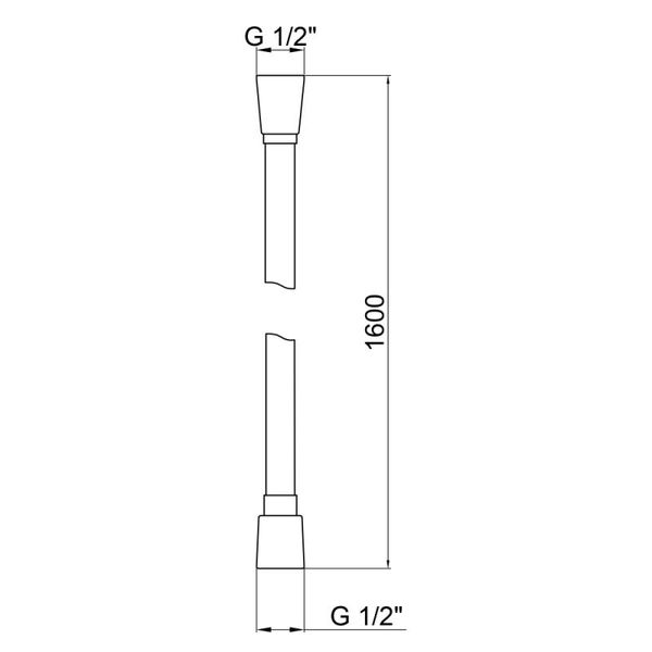 Шланг для душу Kroner KRM - C607 Anti-Twist 160 см CV027221 фото