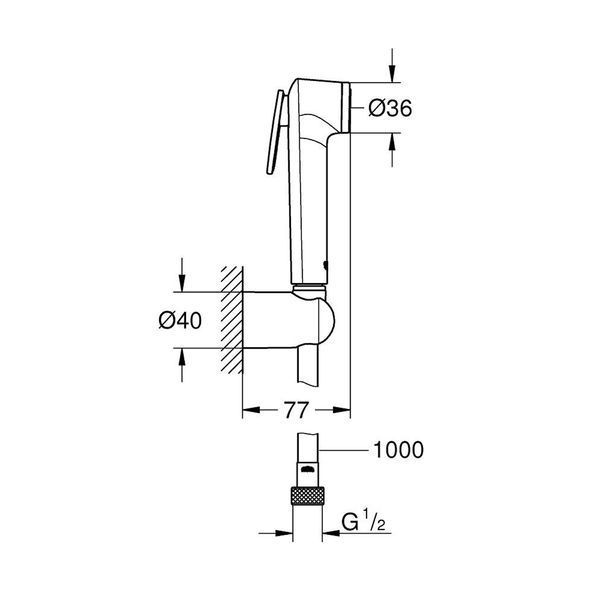 Набір для гігієнічного душу Grohe Tempesta-F Trigger Spray 30 26352000 CV031955 фото