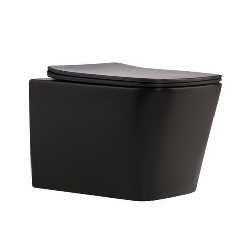 Унітаз підвісний Qtap Tern New Ultra Quiet безобідковий з сидінням Soft-close MATT BLACK QT17332303ASMB SD00052572 фото