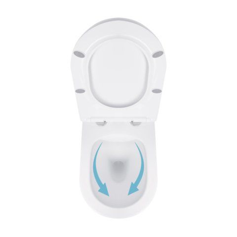 Унітаз підвісний Qtap Jay безобідковий з сідінням Soft-close QT07335176W SD00036224 фото