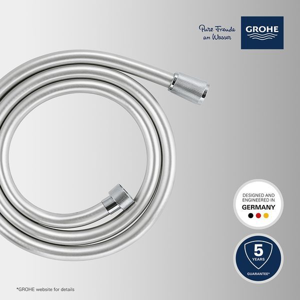 Шланг для душа Grohe VitalioFlex Silver TwistStop 1500 мм 27505001 CV033734 фото