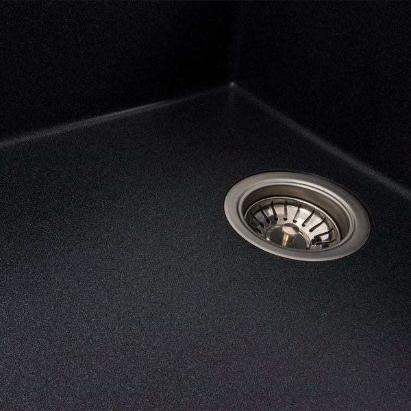 Гранитная мойка для кухни VALESO DIAMOND 8650 матовая Карбон 49135 фото