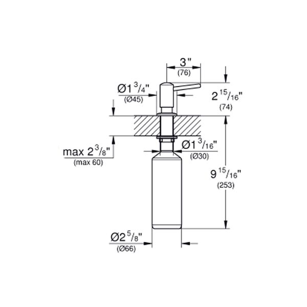 Дозатор для миючого засобу Grohe Contemporary 40536000 CV031934 фото