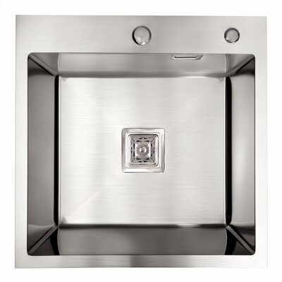 Мойка Platinum Handmade HSBB 500x500x220 нержавейка (квадратный сифон,3.0/1.0) 37644 фото