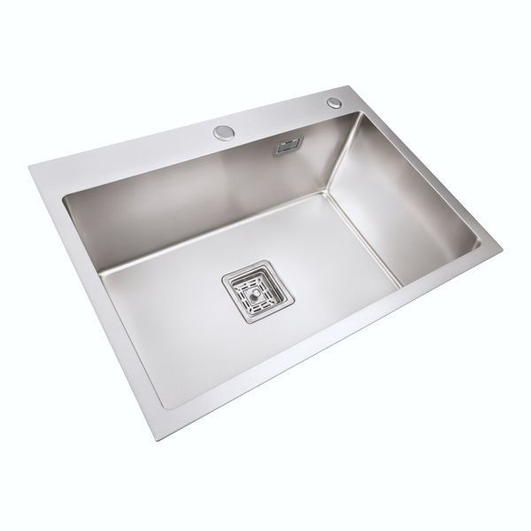 Комплект кухонної мийки Platinum Handmade 650х450х230 KN36 3.0/1.5 pl23596 фото