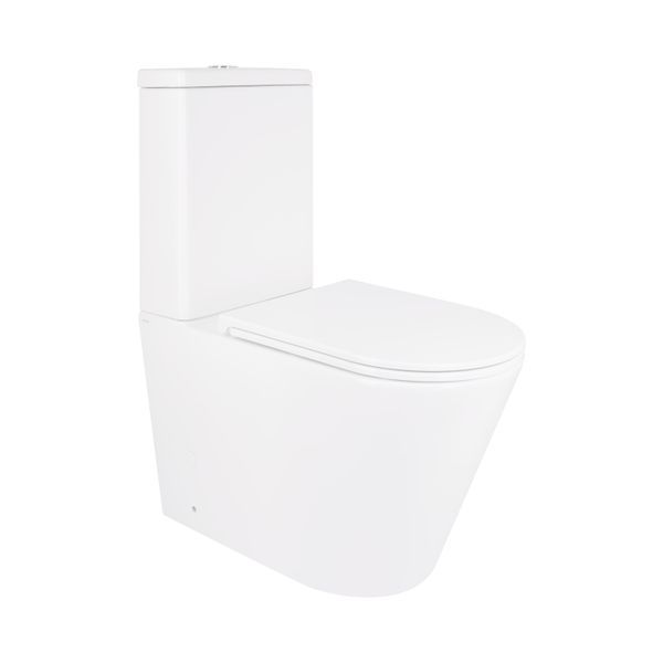 Унітаз-компакт Qtap Scorpio безободковий Ultra Quiet з сидінням Soft-close QT14226088AW SD00050897 фото