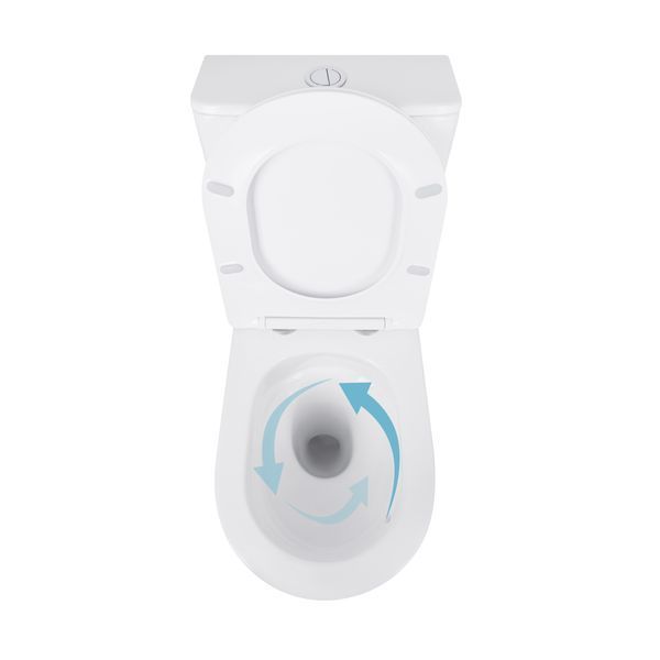 Унітаз-компакт Qtap Scorpio безободковий Ultra Quiet з сидінням Soft-close QT14226088AW SD00050897 фото