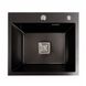 Мойка Platinum Handmade PVD HSBB 50*45 черная (квадратный сифон 3,0/1,0) 37668 фото 1