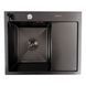 Кухонная мойка CM 58*48 L черная PVD VALESO Handmade (круглый сифон 3.0/1.0) 42226 фото 1