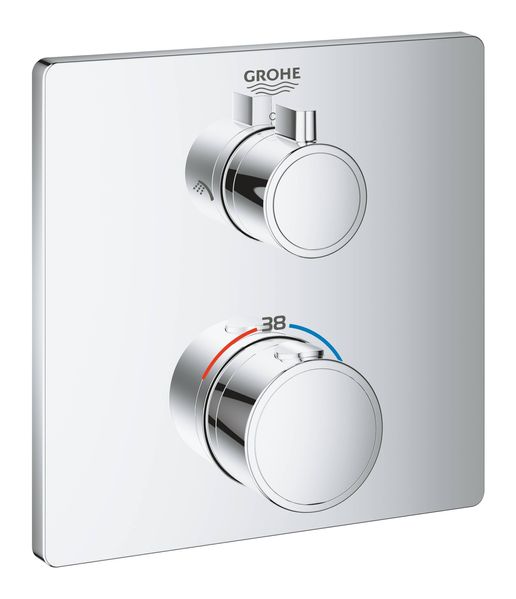 Grohtherm Термостат для душа с переключателем на 2 положения верхний/ручной душ (24079000) 24079000 фото