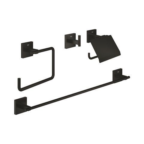 Набор аксессуаров для ванной комнаты Grohe QuickFix Start Cube 4 в 1 411152430 CV034600 фото
